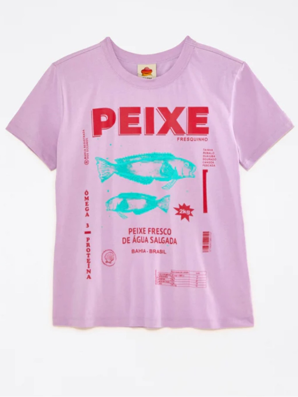 Farm rio Lilac Peixe T-Shirt size small nwot - Picture 2 of 6